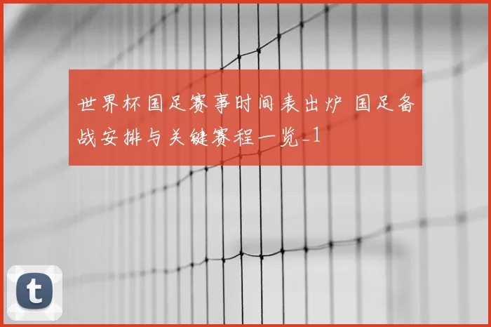 世界杯国足赛事时间表出炉 国足备战安排与关键赛程一览_1