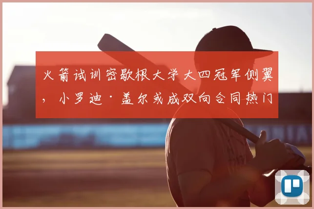 火箭试训密歇根大学大四冠军侧翼，小罗迪·盖尔或成双向合同热门？_赛季_球员_数据